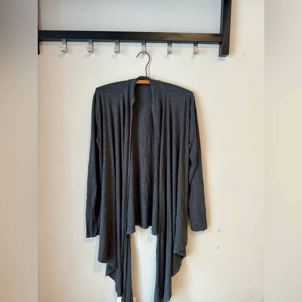 Encircled Grey Everyday Twist Top Convertible Cardigan